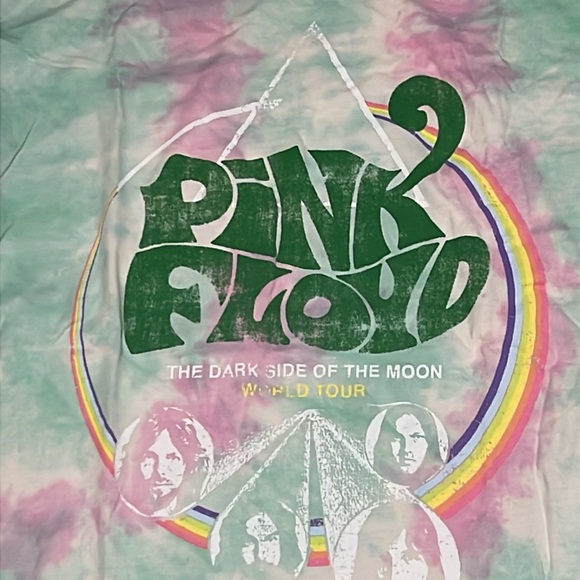 Pull& Bear Pink Floyd Tie-Dye T Shirt - Picture 6 of 13